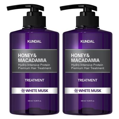 Honey & Macadamia Hair Treatment White Musk Fragrance, 500ml, 2 Units