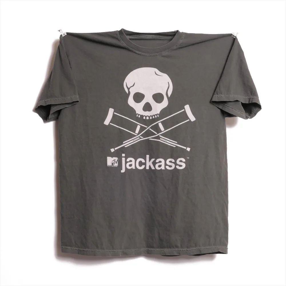 Music Television Show Bam Margera CKY Movie Promo American Skull Crutches Shirt Jackass Johnny Knoxville Tv Show T Shirt Unisex S