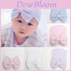 Adorable Newborn Baby Hat With Large Bow Stylish Knit Design For Spring And Autumn Seasons