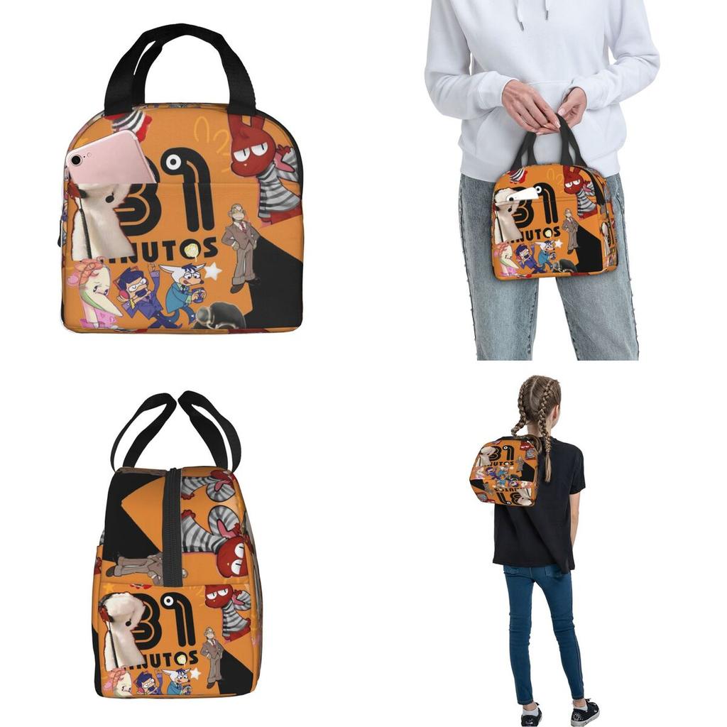 31 Minutos Comedy Thermal Insulated Lunch Bag for Work Portable Food Bag Cooler Thermal Lunch Boxes
