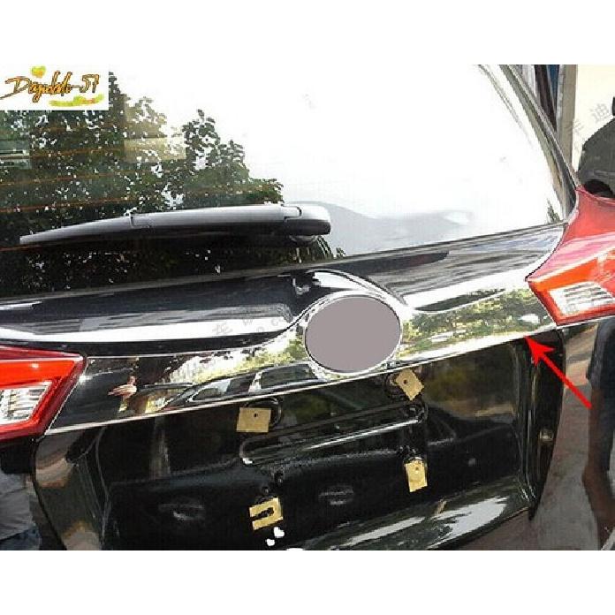 Car Chrome Rear Trunk Lid Trim molding Cover Garnish For Toyota RAV4 2013-2015