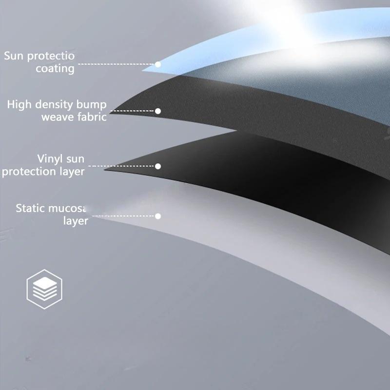 Car Sun Shade Curtain Cover Electrostatic Abosortion Car Side Window Sunshade UV Protector Summer Car Accessories