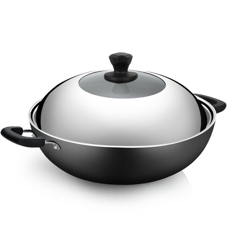 Chuda Huang 40cm Uncoated Cast Iron Wok