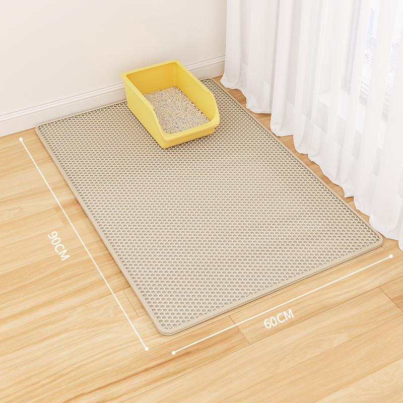 Cat Litter Mat: Anti-Tracking, Anti-Splash, Double Layer, Leak-Control Mat for Cats