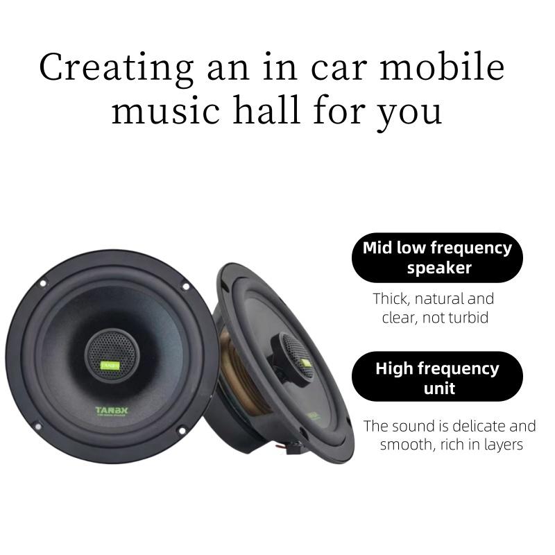 6.5 Inch Speakers Sound for Cars Max 200W Car Speakers Sound System Car Stereo 2-way Coaxial Speakers 6.5