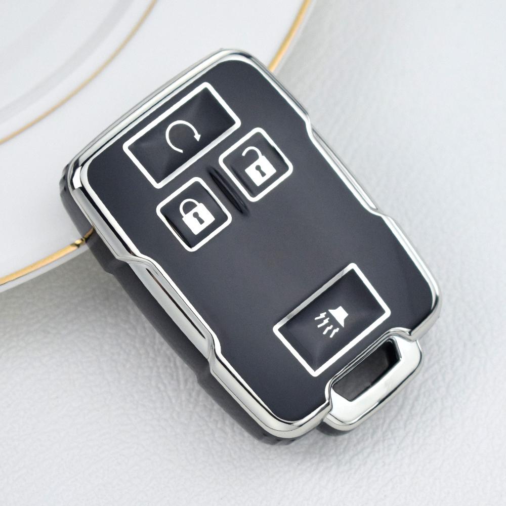 New Car Key Cover Case fob For Chevrolet Suburban Silverado GMC Terrain Yukon Tahoe Sierra Smart Auto Accessories Key Ring