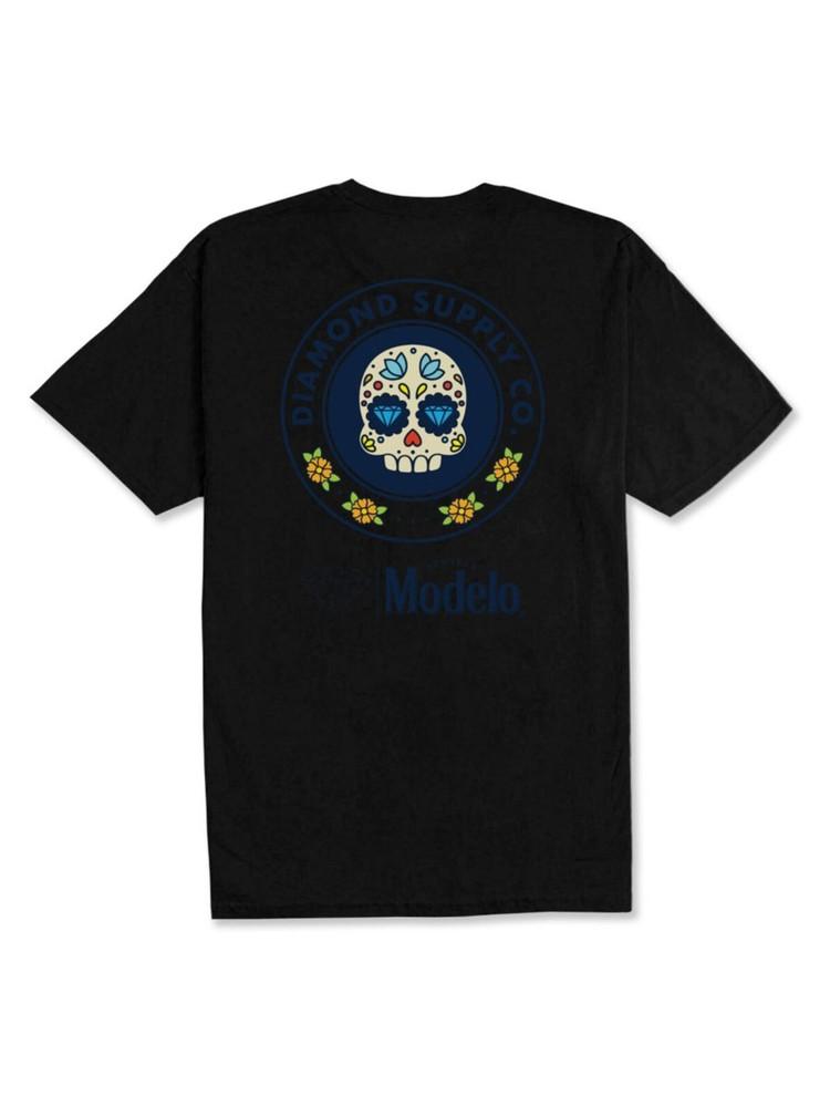 3XL Diamond Supply x Modelo Sugar Skull Tee Unisex T-Shirt XL
