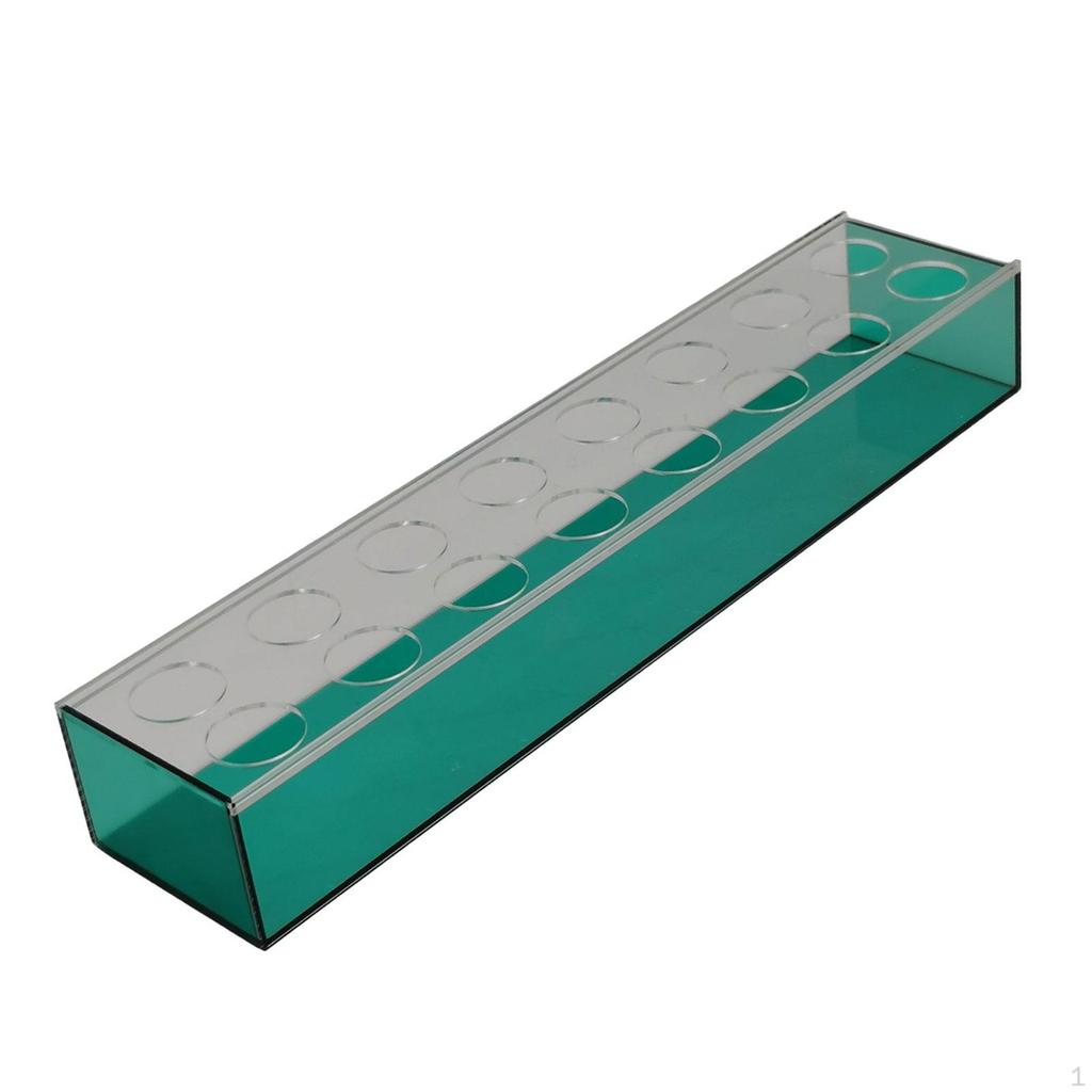 Acrylic Rectangle Flower Vase Bud Container Floral Arrangement Decoration Flute for