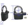 Alarm Lock 110dba Universal Security Alarm Lock System Anti-Theft for Door Motor Bicycle Padlock with 3 Keys (2PCS)