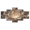 Abstract Flower 5 Piece Canvas Wall Art Multi Panel Print Modern Room Poster Home Decor Picture Gift For Him For Her