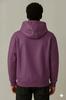 Purple Handmade Hoodie Classic Wear Biker Lambskin Leather Men's Genuine Jacket