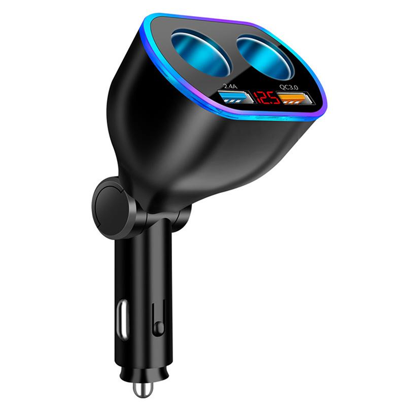 66W Qc3.0 Nabíječka do auta 12V/24V Duální USB napájecí adaptér Rychlé nabíjení Zásuvka zapalovače v autě Pro většinu automobilů Příslušenství do auta