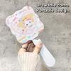 Sanrio Handheld Mirror With Comb Kawaii Hello Kitty Baby Pattern Mirror Comb Extracted Hair Brush Massage Styling Beauty Tool