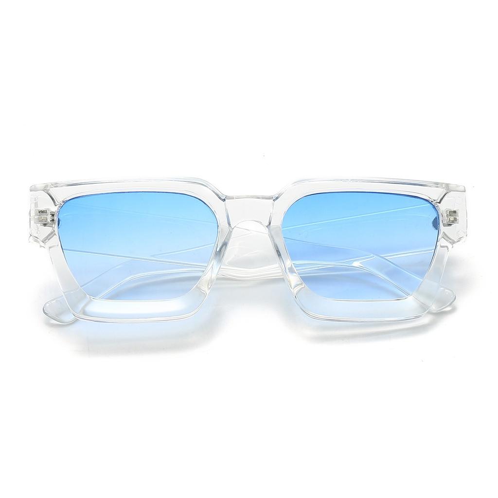 2024 New Arrival Fashion AC Lens Classic Cool Big Frame Glasses Retro Punk Thick square Frame Sunglasses for Women Men