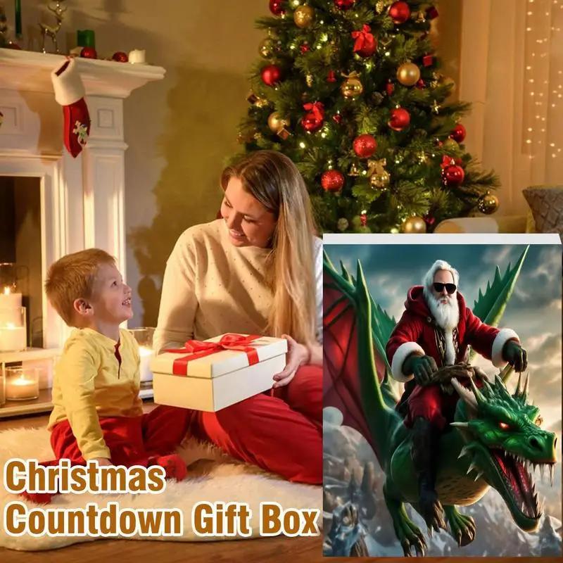 2024 New Christmas Advent Calendar Xmas Countdown Calendars,24 Day of Surprise Dinosaur Figurine Decor Christmas Collectible Set