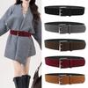 Korean Women's Belt Suede Dress Jeans Belt High-End Wide Waist Belt Streetwear