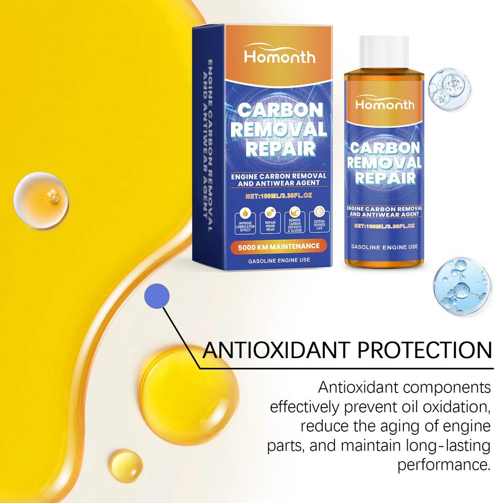 Agent de reparare pentru îndepărtarea carbonului de motor de 100 ml Protector anti-uzură extrem de eficient Reducerea zgomotului și anti-tremurarea uleiului de motor