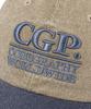 CGP Square Logo Washed Color Block Ball Cap_Light Khaki