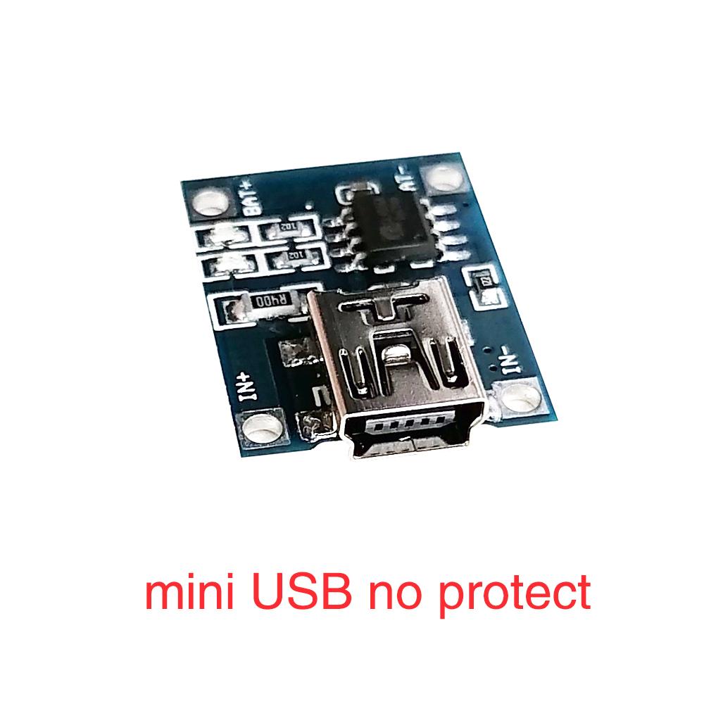 5V 1A 18650 TP4056 Lithium Battery Charger Module Charging Board Type-C Micro Mini USB With Protection Dual Functions 1A Li-ion