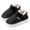 New women's winter platform non-slip cotton shoes wear-resistant home warm velvet bag and cotton slippers outside wear