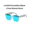 AI Smart Bluetooth Glasses: Wireless Headphones with Real-Time Translation In 100+ Languages, Music Playback, and Call Functionality.