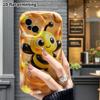 Phone Case: 2D Flat Design Suitable for iPhone 18 17 16 15 14 13 Pro Protective Case, Little Bee, Perfect Christmas and Halloween Holiday Gift