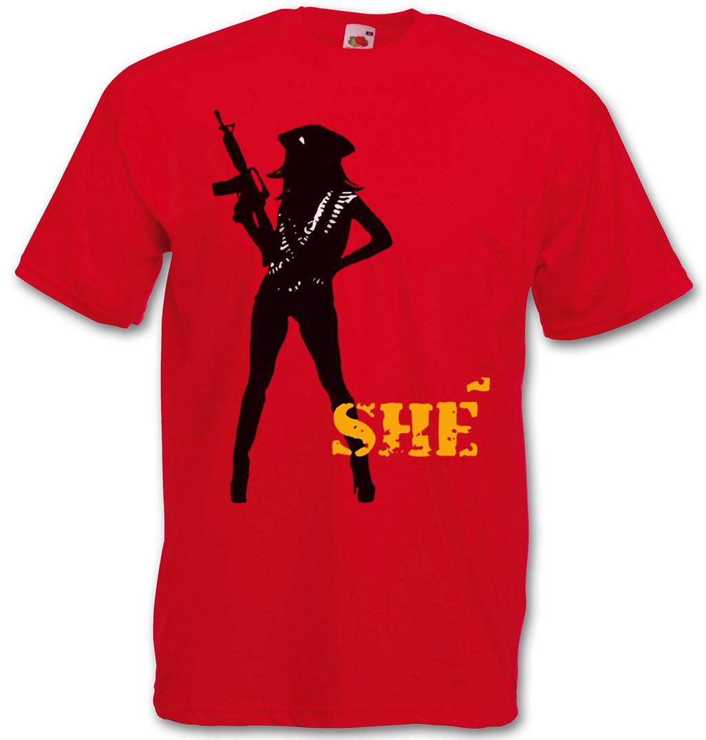 SHÉ GUERILLA LOGO T-SHIRT - Machete Che Guevara Kills Danny Again Trejo T-Shirt XL
