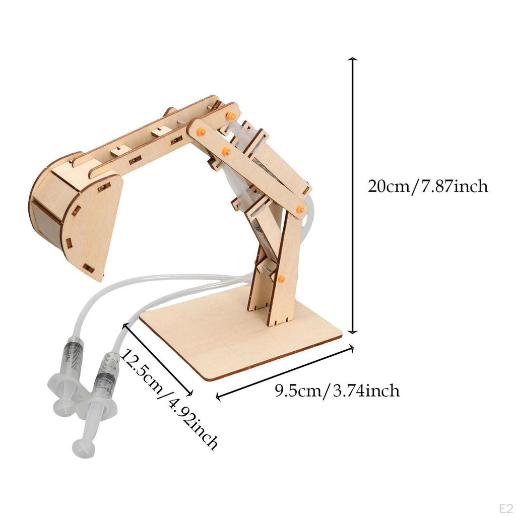 Building Kit Hydraulic Excavator Hands on Craft DIY Science Experiment Project for Children Kids