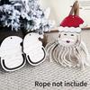 Top Quality 24Pcs Wooden Santa Claus Ornaments Set for DIY Painting Christmas Crafts Birthday Decorations Home Festive Accents