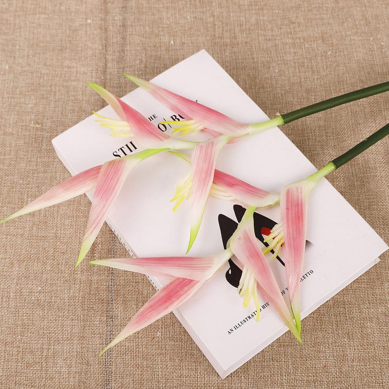 75cm Long Artificial Crane Orchid Fire Crane Heavenly Bird Silicone Fake Flower Wedding Photography Decoration Peacock Simulation Flower