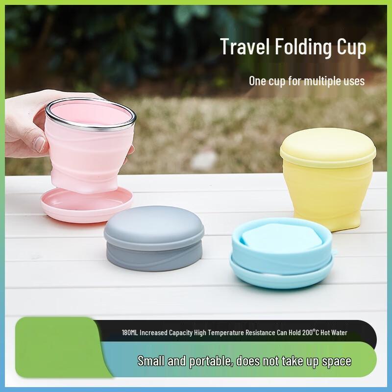 Portable Foldable Silicone Cup