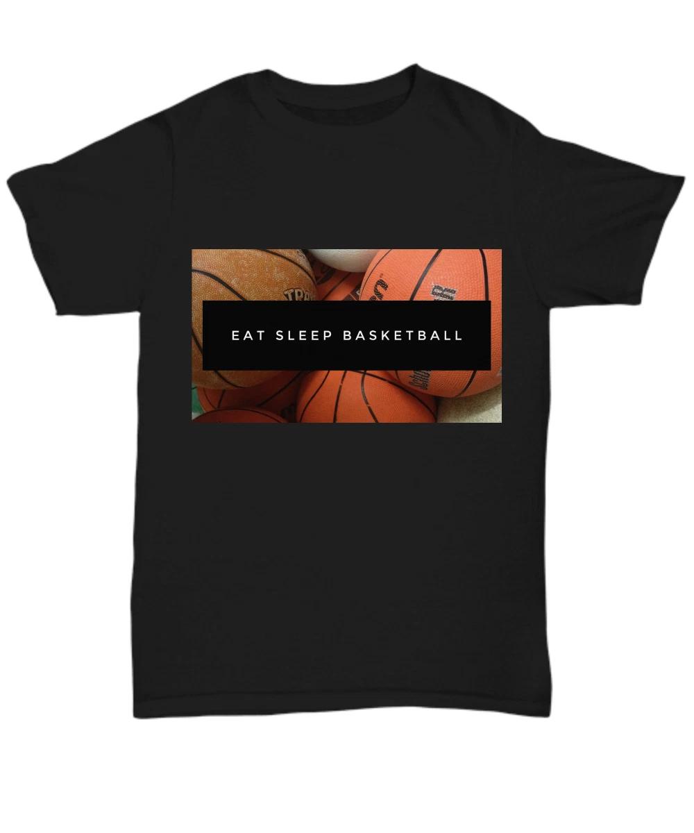 Eat Sleep Basketball Shirt - Eat Sleep Basketball Repeat T-Shirt - Eat Sleep Bas L