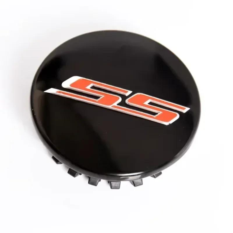 AJR3 4pz x 68mm Tappi Centrali Ruota Logo Auto Copriruota Emblema Adesivo per Chevrolet Camaro SS Lettere Accessori in ABS