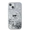 Karl Lagerfeld Klhmp15Mlgchsgh Iphone 15 Plus / 14 Plus 6.7 Hardcase Transparent Liquid Glitter Choupette Head Magsafe