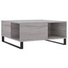  Coffee Table, Grey Sonoma Oak, 80x80x36.5 Cm