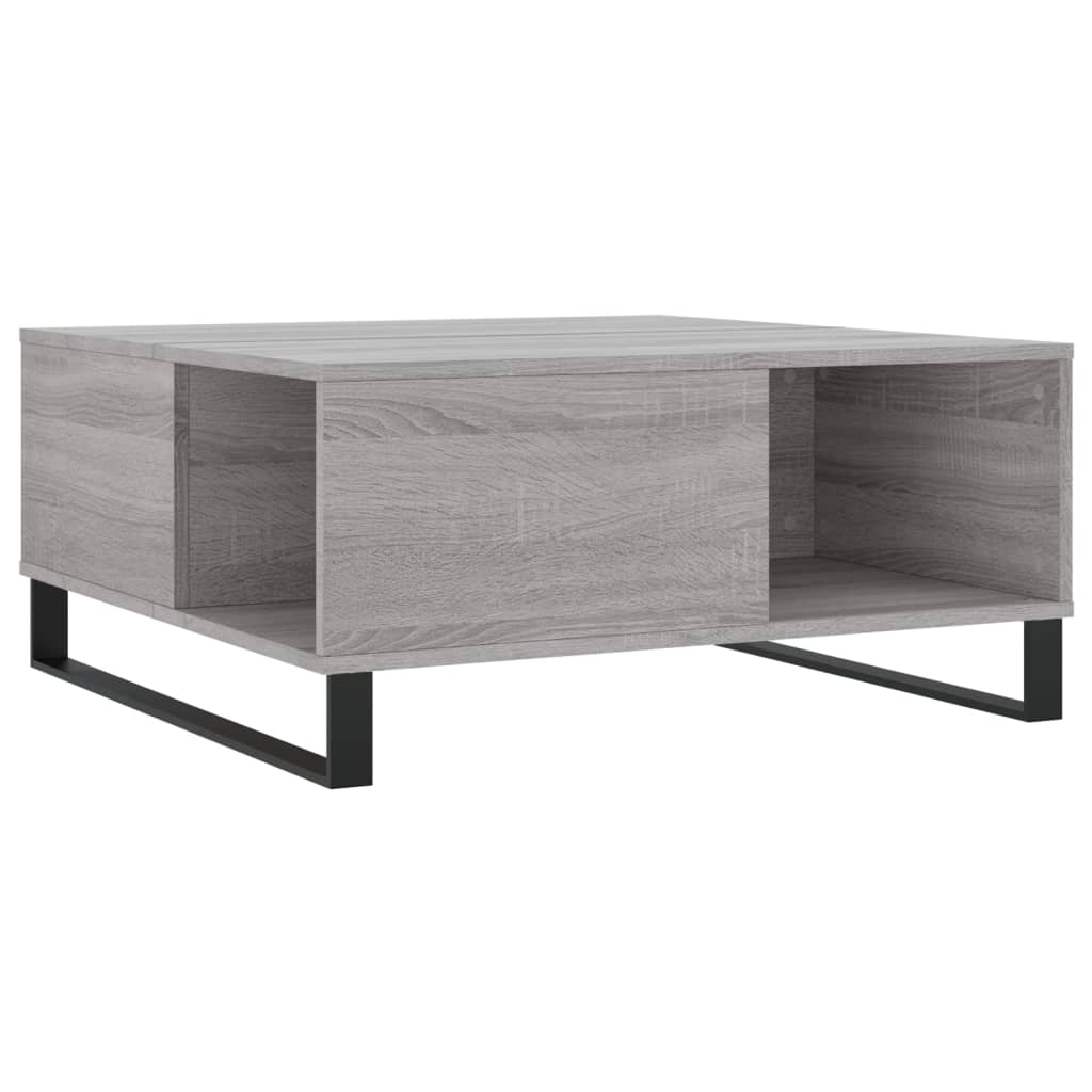 Coffee Table, Grey Sonoma Oak, 80x80x36.5 Cm