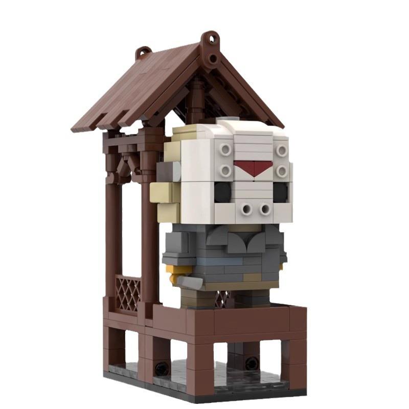 Terroristische Charaktere Jason Voorhees Brickhead Bausteinmodell Gruselige Maske Killer Ziegelstein Brickheadz Spielzeug Kinder Halloween Geschenke