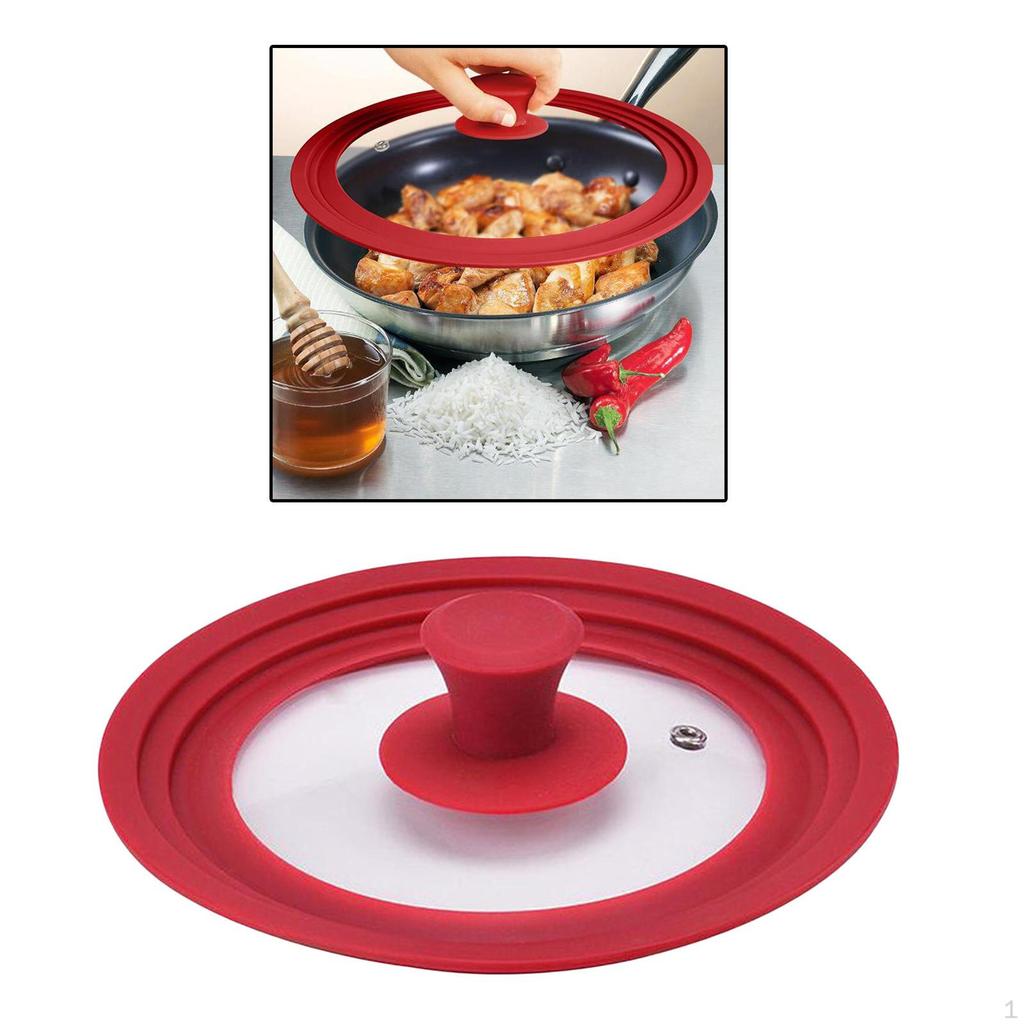 Lid for Cookware with Silicone Edge, Fits 16-32cm