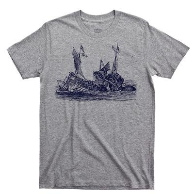 T-shirt Release The Kraken Pirata Fantasma Nave Fantasma Olandese Volante Maglietta Velisti