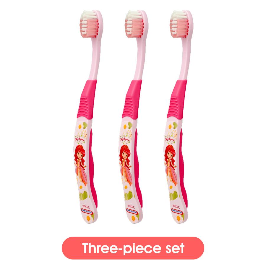 Cartoon children s soft fur toothbrush for gentle oral hygiene in children aged 3-12