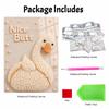 Creative Pearl Art on Stretched Frame Swan Duck Bird Pattern DIY Sparkling Bead Canvas Relaxing Handmade Craft Gift