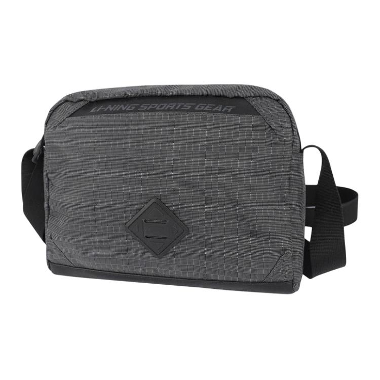 New LiNing Nylon Shoulder Bag Unisex Black ABDU225-3