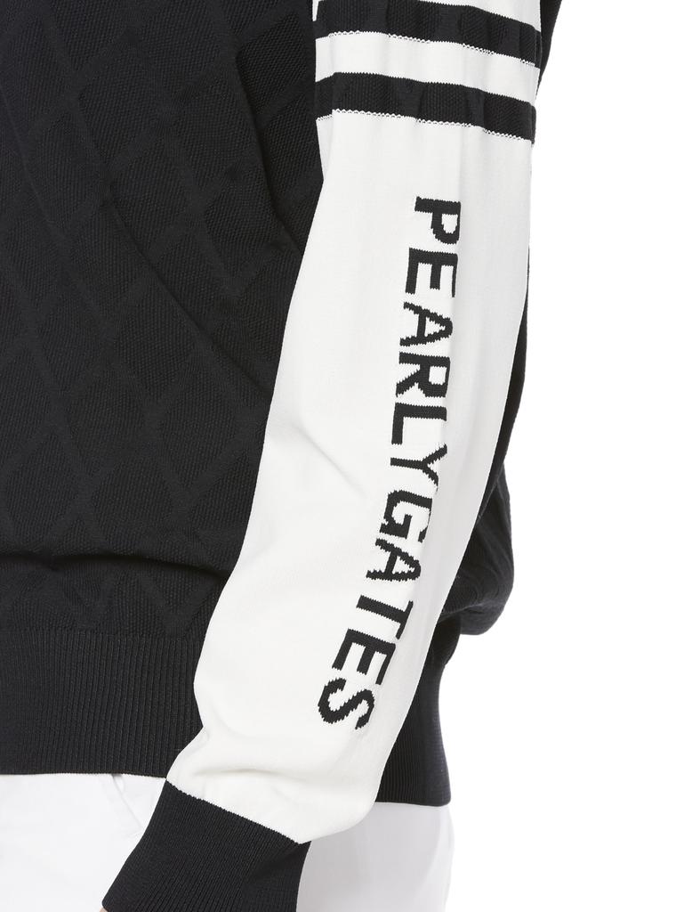 Crew Neck Knit Pullover Light Plug 50 Argyle JQ Navy 0 [Pearly Gates] Women's / 055-3270902 120_Dark [S]