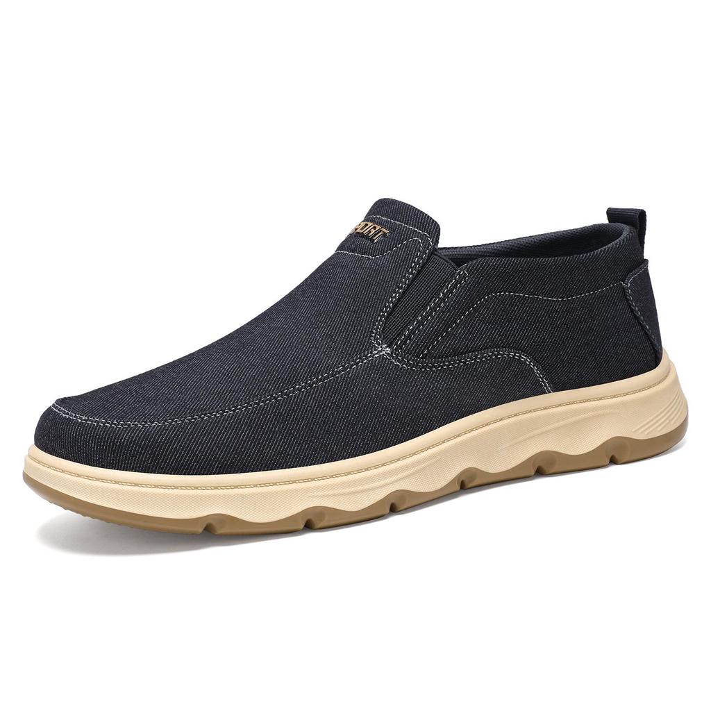 2026 Men's Summer Canvas Loafers - Casual, Breathable, Slip-on Dad Shoes
