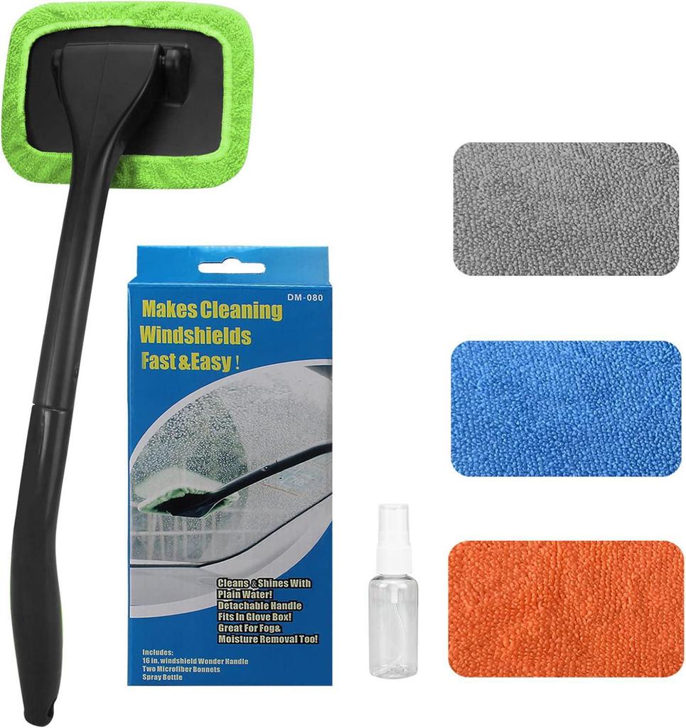 Telescopic Car Windshield Cleaning and Defogging Brush Set