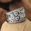 Nuovi Anelli da Sposa alla Moda per Donne Argento Placcato di Alta Qualità Zirconia Cubica Bianca Quadrata Design Versatile Gioielli Statement