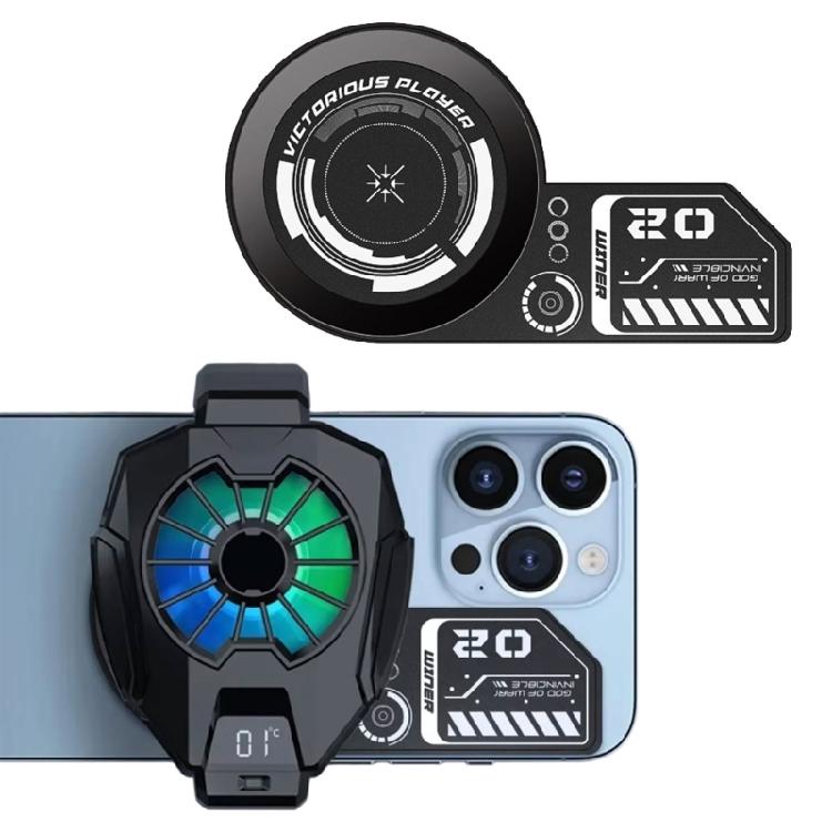 Tragbarer magnetischer Kühlkörper mit abnehmbarem Klebstoff Starkes Handy-Kühlsystem für Mobile-Gaming-Zubehör