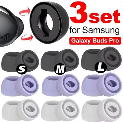 Silicone Eartips for Samsung Galaxy Buds 3Pro Earphone Earplug Cover Eartip with Storage Box for Galaxy Buds 3Pro S/M/L Earplugs
