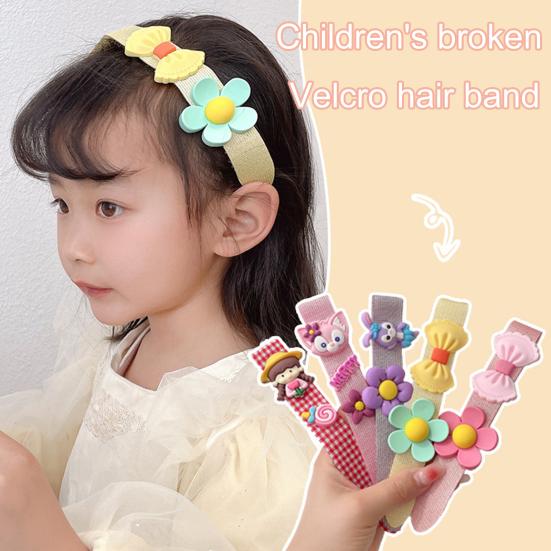 

Повязка для волос, милая, удобная, привлекательная, с мультяшным рисунком, привлекательная, декоративная, легкая, для маленьких девочек, повязка на голову с клубничным бантом и цветком для фестиваля