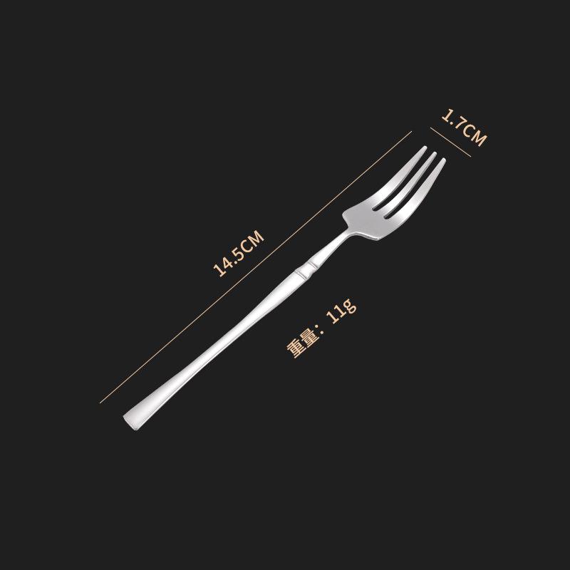 Stainless Steel Hammer Grain Slim Cutlery Set: Knife, Fork & Spoon - Western Style